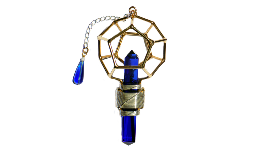 Dark Blue Siberian Crystal with Christ Principal